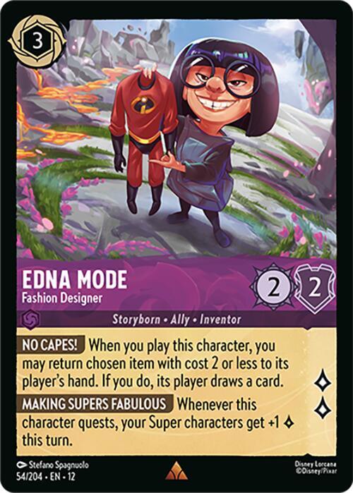 Edna Mode - Fashion Designer 54/204 card from Wilds Unknown