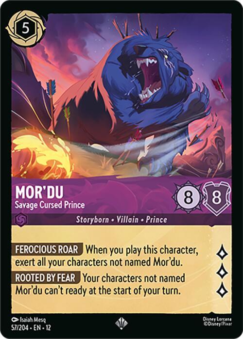 Mor'du - Savage Cursed Prince 57/204 card from Wilds Unknown