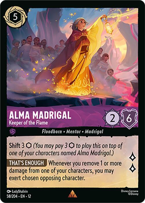 Alma Madrigal - Keeper of the Flame 58/204 card from Wilds Unknown