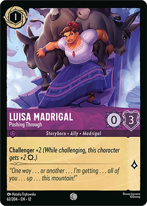 Luisa Madrigal - Pushing Through 62/204 card from Wilds Unknown