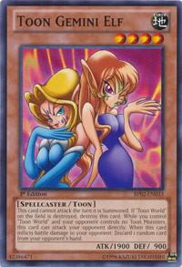 Toon Gemini Elf BP02-EN033 card from Battle Pack 2: War of the Giants