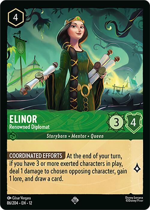 Elinor - Renowned Diplomat 86/204 card from Wilds Unknown