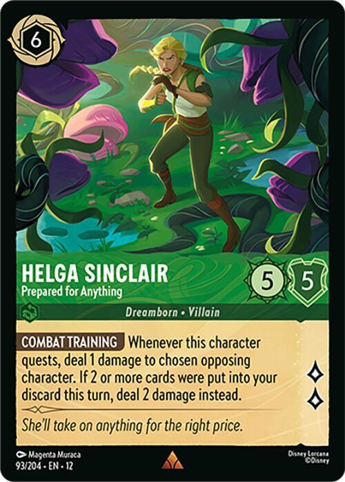 Helga Sinclair - Prepared for Anything 93/204 card from Wilds Unknown