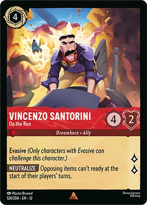 Vincenzo Santorini - On the Run 124/204 card from Wilds Unknown