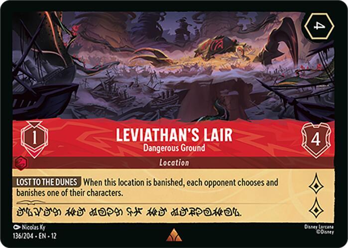 Leviathan's Lair - Dangerous Ground 136/204 card from Wilds Unknown