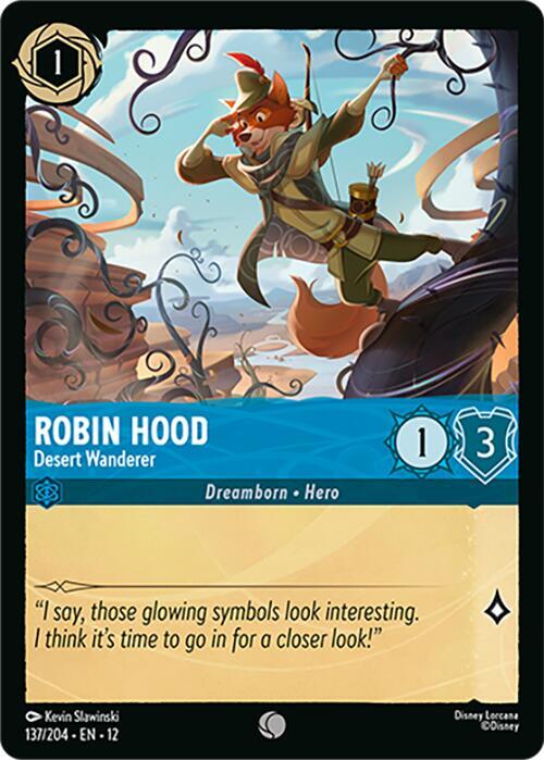 Robin Hood - Desert Wanderer 137/204 card from Wilds Unknown