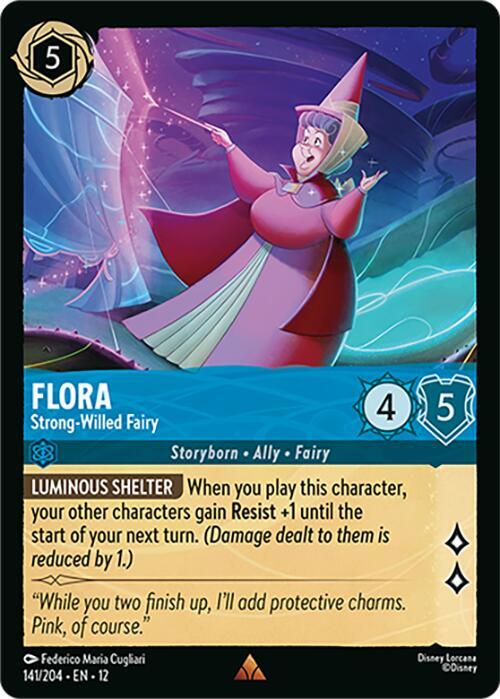 Flora - Strong-Willed Fairy 141/204 card from Wilds Unknown