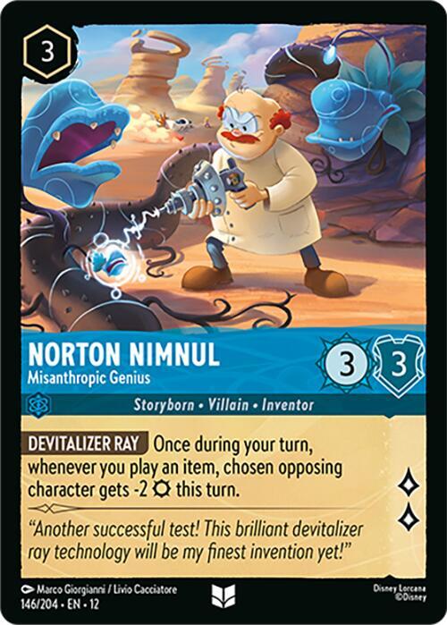 Norton Nimnul - Misanthropic Genius 146/204 card from Wilds Unknown