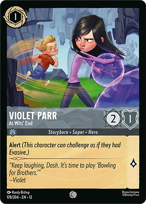 Violet Parr - At Wits' End 178/204 card from Wilds Unknown