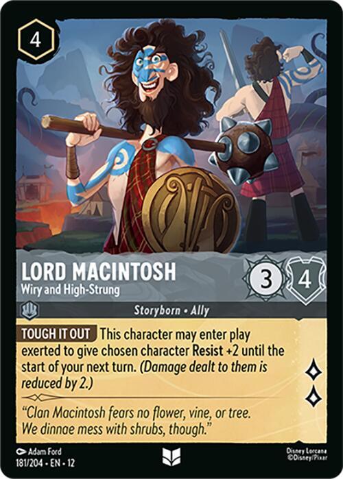 Lord Macintosh - Wiry and High-Strung 181/204 card from Wilds Unknown