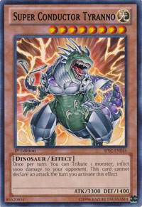 Super Conductor Tyranno BP02-EN046 card from Battle Pack 2: War of the Giants