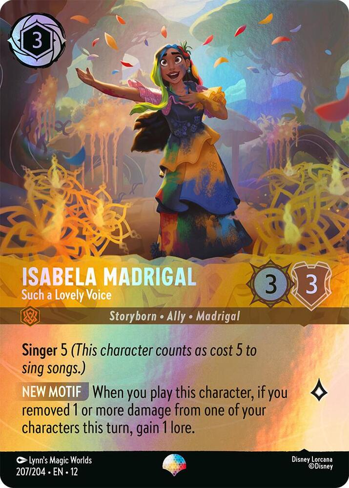 Isabela Madrigal - Such a Lovely Voice (Epic) 207/204 card from Wilds Unknown