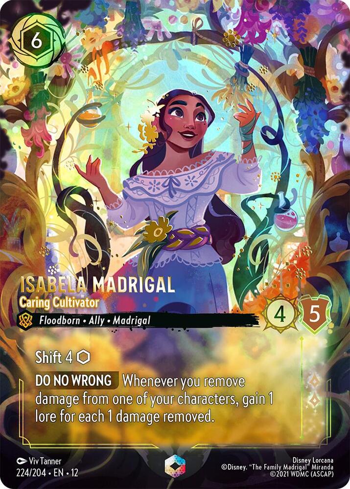 Isabela Madrigal - Caring Cultivator (Enchanted) 224/204 card from Wilds Unknown