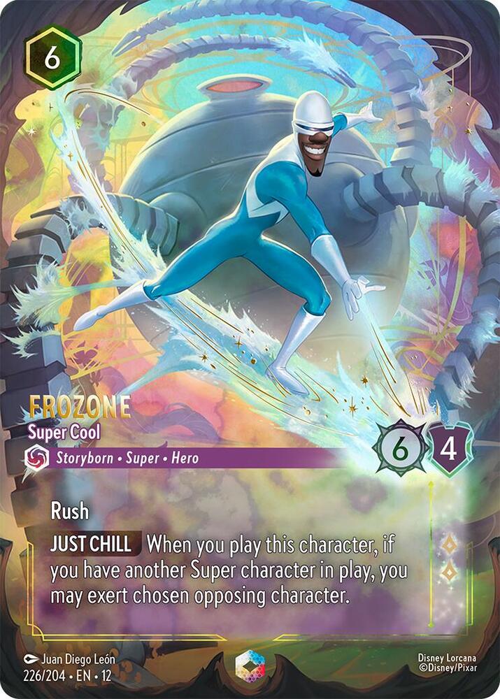 Frozone - Super Cool (Enchanted) 226/204 card from Wilds Unknown