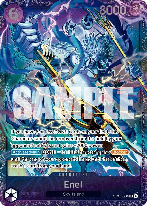 Enel (Treasure Cup May 2026) OP15-060 card from One Piece Promotion Cards