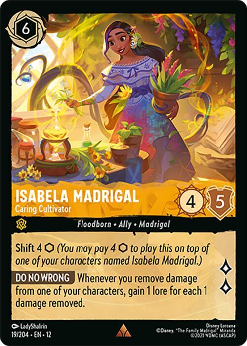 Isabela Madrigal - Caring Cultivator 19/204 card from Wilds Unknown