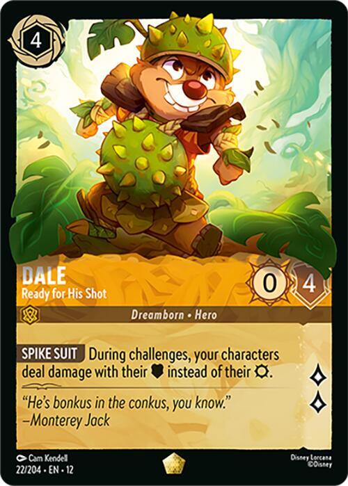 Dale - Ready for His Shot 22/204 card from Wilds Unknown