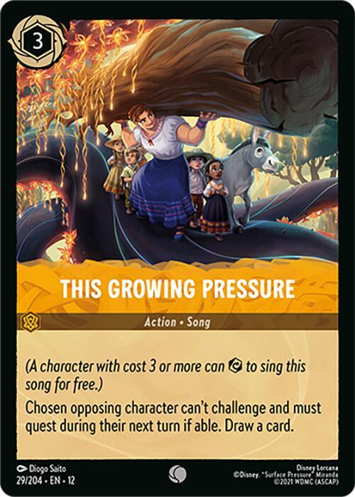 This Growing Pressure 29/204 card from Wilds Unknown