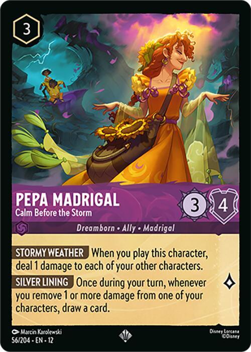 Pepa Madrigal - Calm Before the Storm 56/204 card from Wilds Unknown