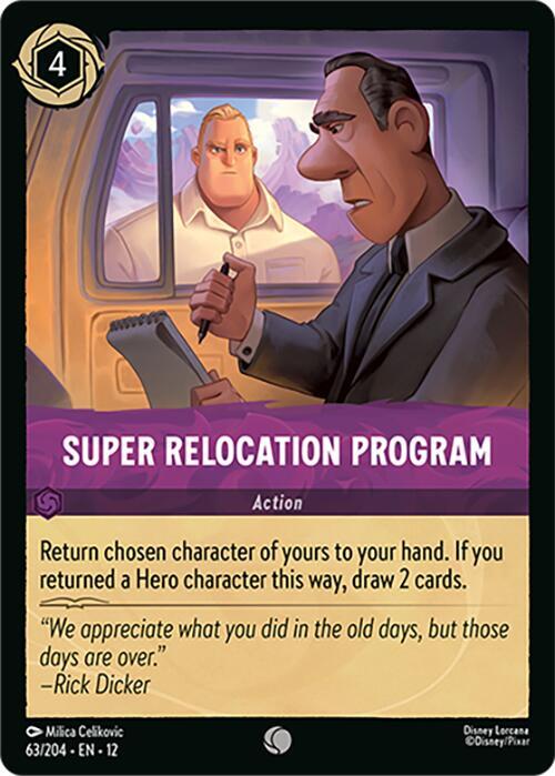 Super Relocation Program 63/204 card from Wilds Unknown