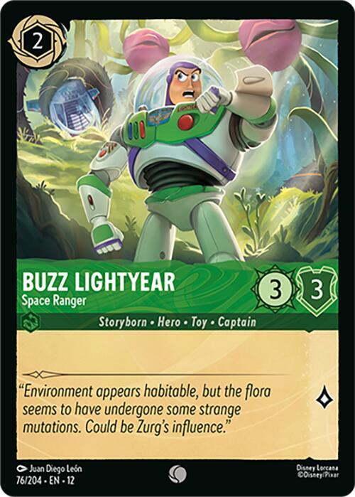 Buzz Lightyear - Space Ranger 76/204 card from Wilds Unknown