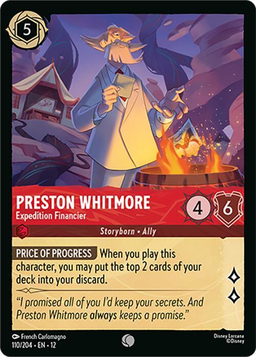 Preston Whitmore - Expedition Financier 110/204 card from Wilds Unknown