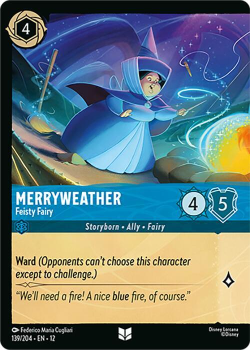 Merryweather - Feisty Fairy (Foil) 139/204 card from Wilds Unknown
