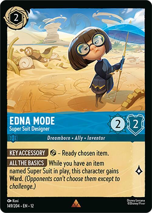 Edna Mode - Super Suit Designer 149/204 card from Wilds Unknown