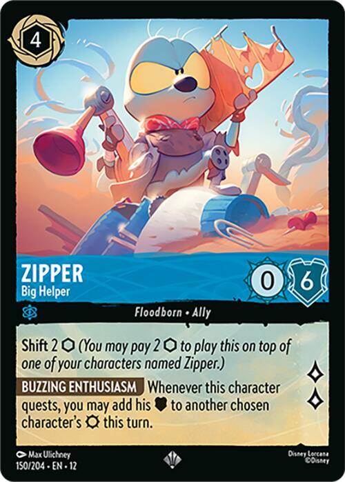 Zipper - Big Helper 150/204 card from Wilds Unknown
