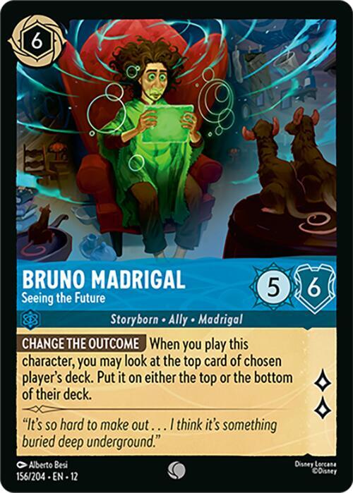 Bruno Madrigal - Seeing the Future 156/204 card from Wilds Unknown