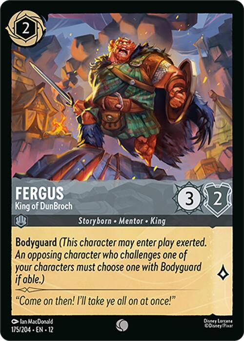 Fergus - King of DunBroch 175/204 card from Wilds Unknown