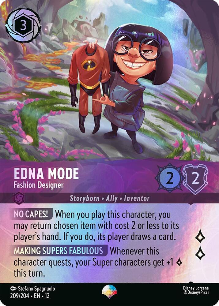 Edna Mode - Fashion Designer (Epic) 209/204 card from Wilds Unknown