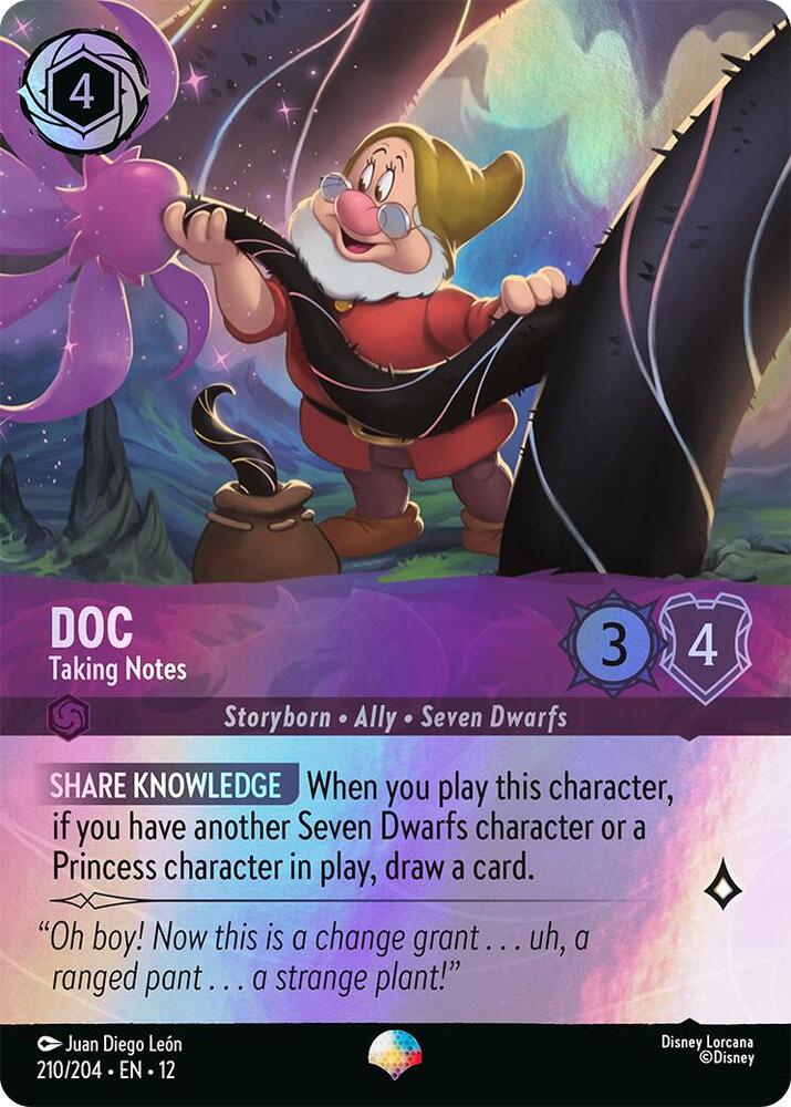 Doc - Taking Notes (Epic) 210/204 card from Wilds Unknown