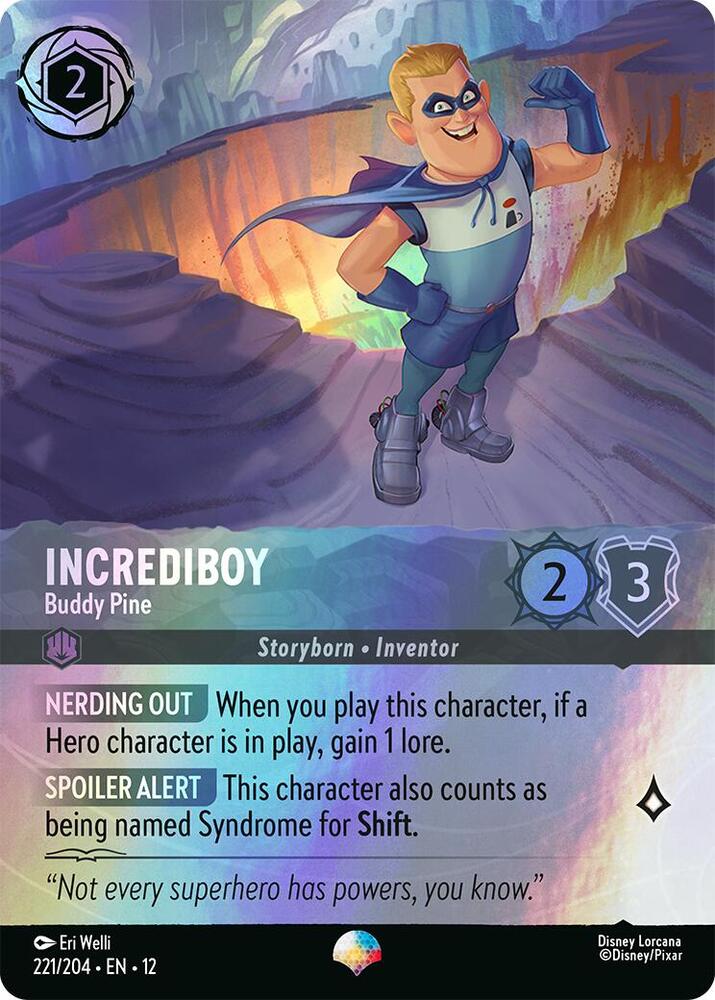 Incrediboy - Buddy Pine (Epic) 221/204 card from Wilds Unknown