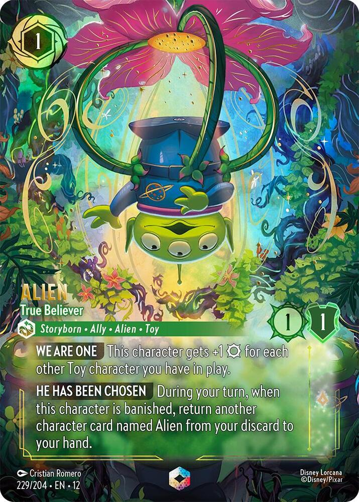 Alien - True Believer (Enchanted) 229/204 card from Wilds Unknown