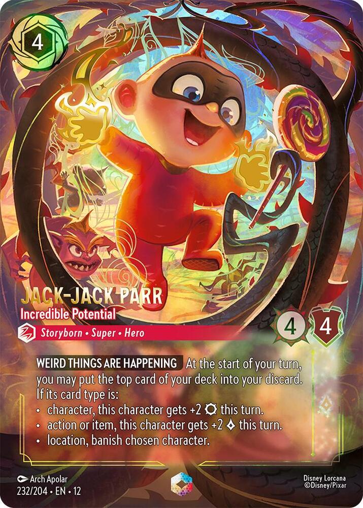 Jack-Jack Parr - Incredible Potential (Enchanted) 232/204 card from Wilds Unknown