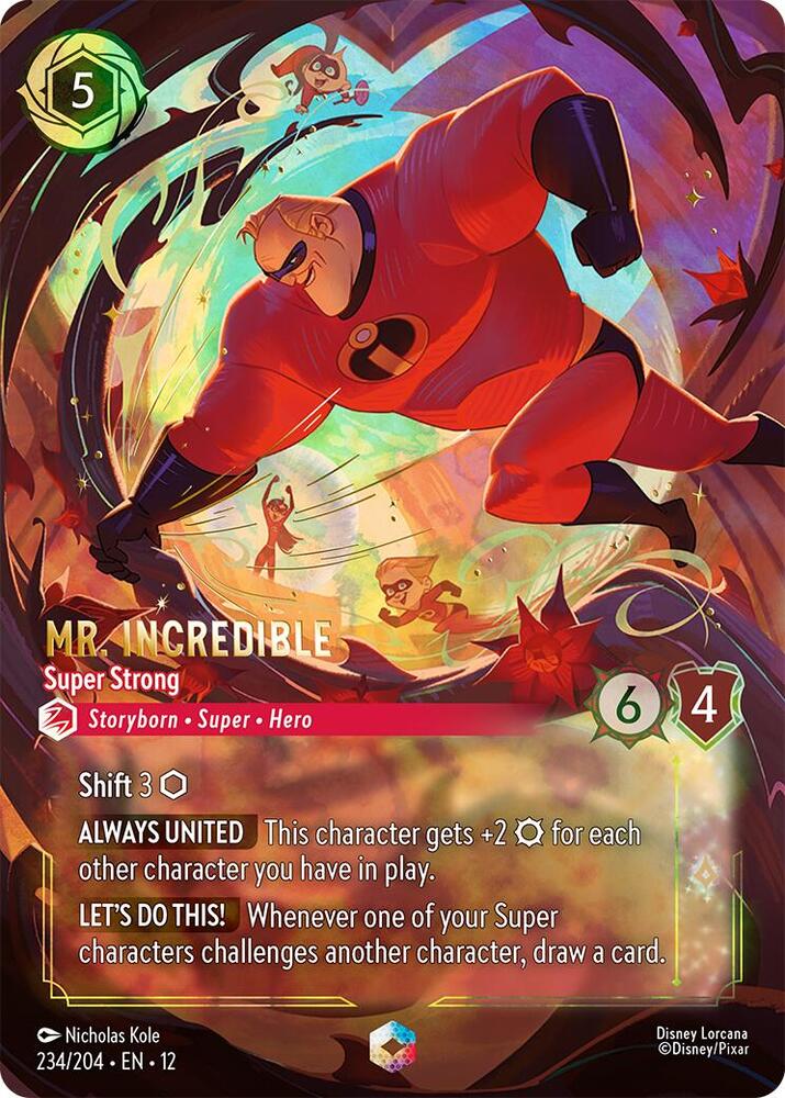 Mr. Incredible - Super Strong (Enchanted) 234/204 card from Wilds Unknown