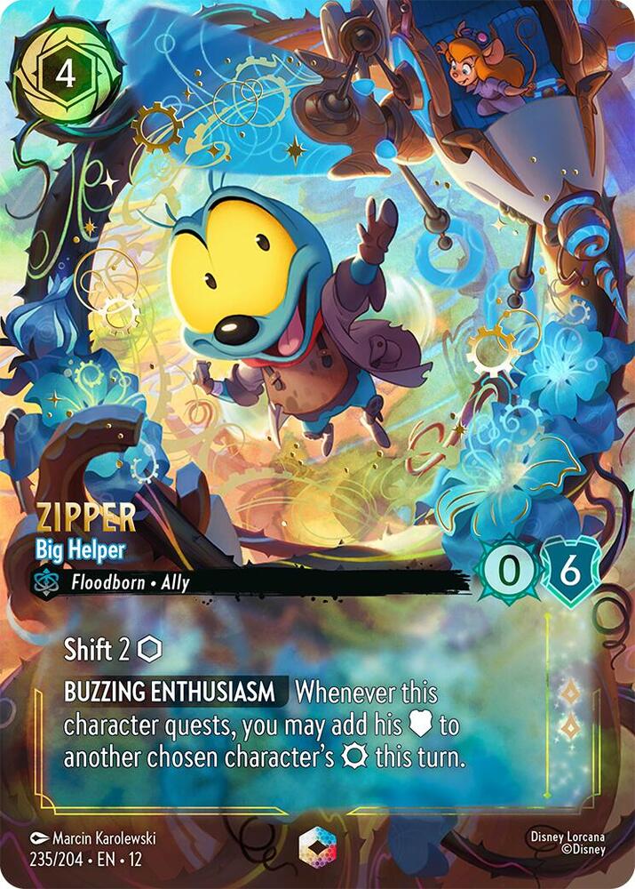 Zipper - Big Helper (Enchanted) 235/204 card from Wilds Unknown