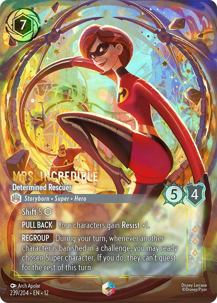 Mrs. Incredible - Determined Rescuer (Enchanted) 239/204 card from Wilds Unknown