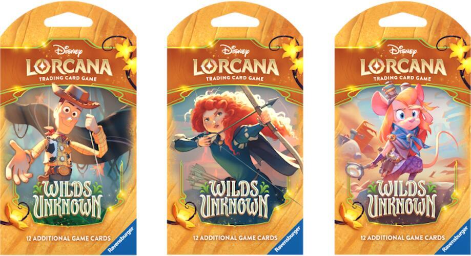 Disney Lorcana: Wilds Unknown Sleeved Booster Pack Art Bundle [Set of 3] card from Wilds Unknown