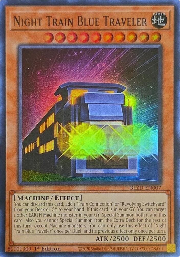 Night Train Blue Traveler BLZD-EN007 card from Blazing Dominion