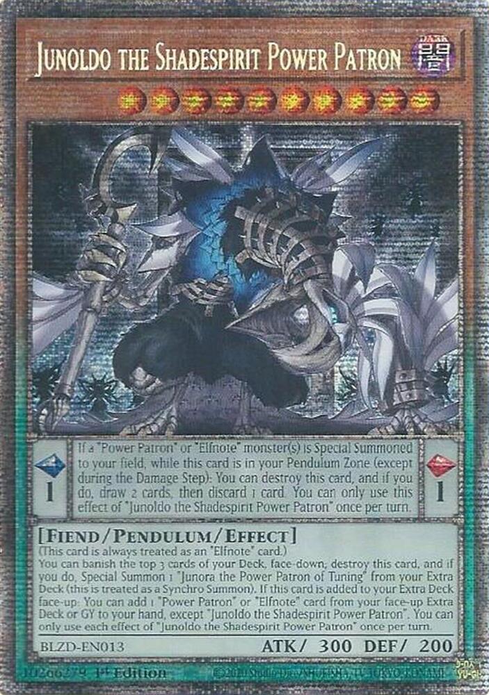 Junoldo the Shadespirit Power Patron (Starlight Rare) BLZD-EN013 card from Blazing Dominion