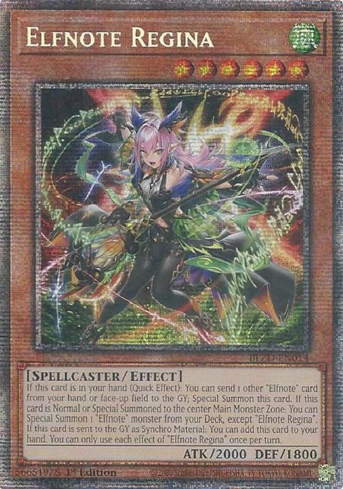 Elfnote Regina (Starlight Rare) BLZD-EN014 card from Blazing Dominion