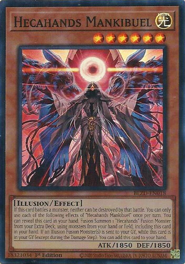 Hecahands Mankibuel BLZD-EN018 card from Blazing Dominion