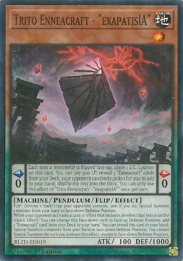 Trito Enneacraft - "exapatisIA" BLZD-EN019 card from Blazing Dominion