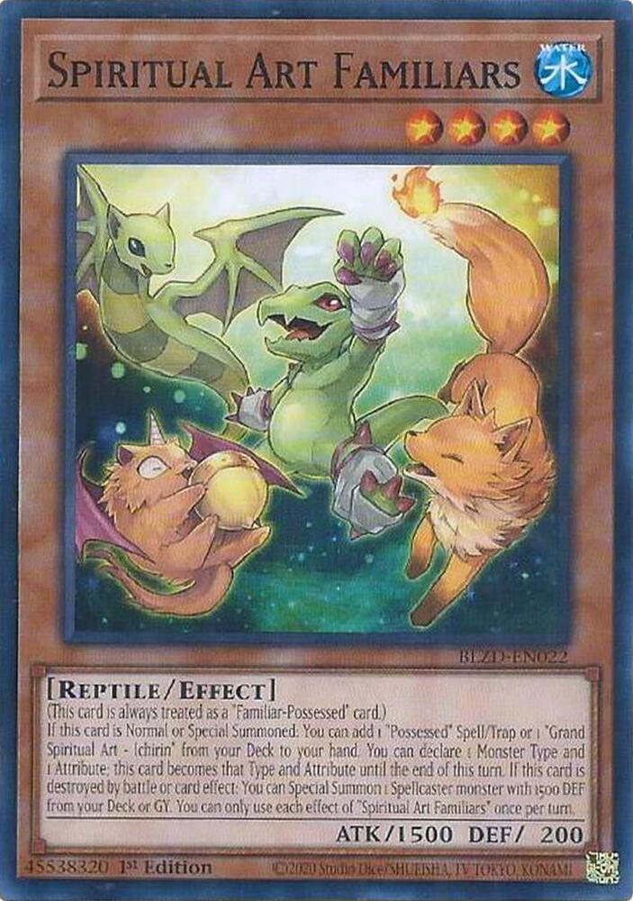 Spiritual Art Familiars BLZD-EN022 card from Blazing Dominion