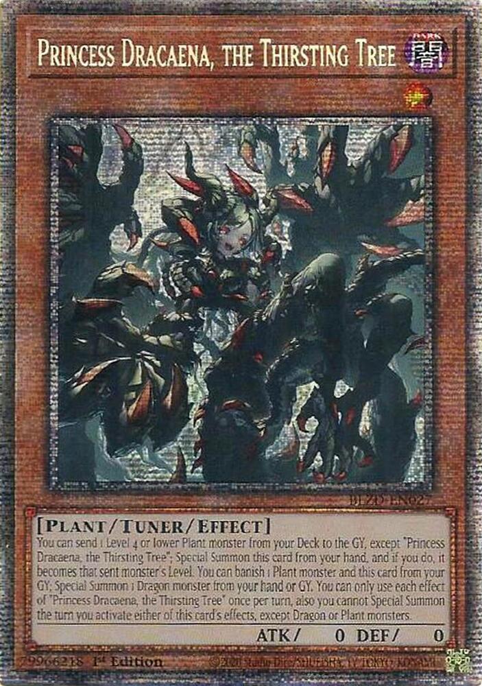 Princess Dracaena, the Thirsting Tree (Starlight Rare) BLZD-EN027 card from Blazing Dominion
