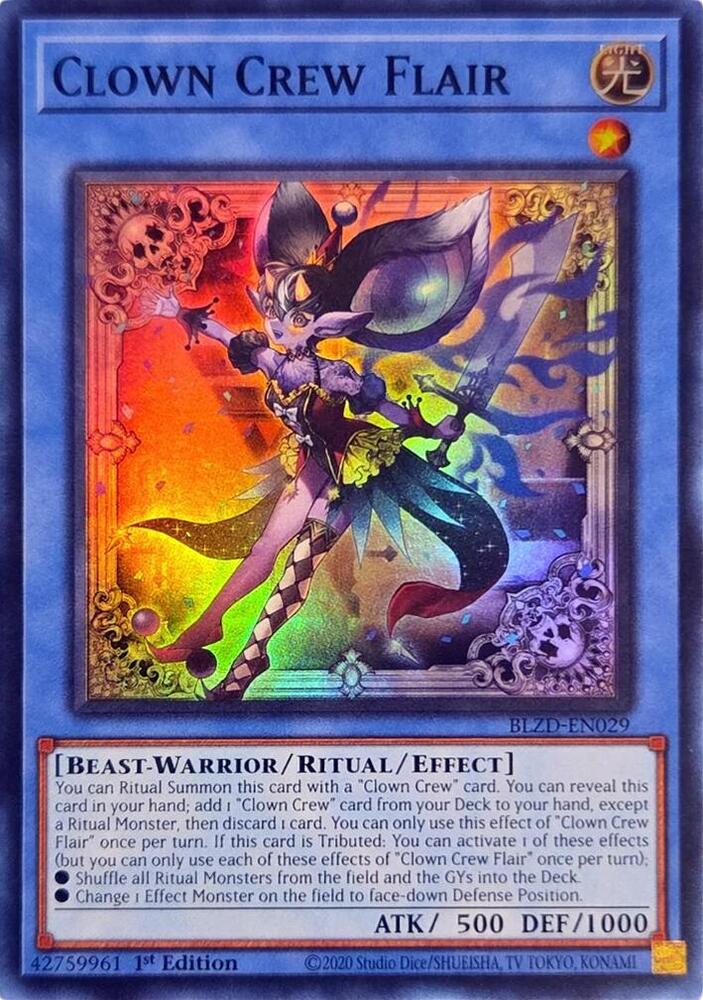 Clown Crew Flair BLZD-EN029 card from Blazing Dominion