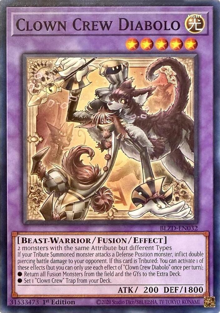 Clown Crew Diabolo BLZD-EN032 card from Blazing Dominion