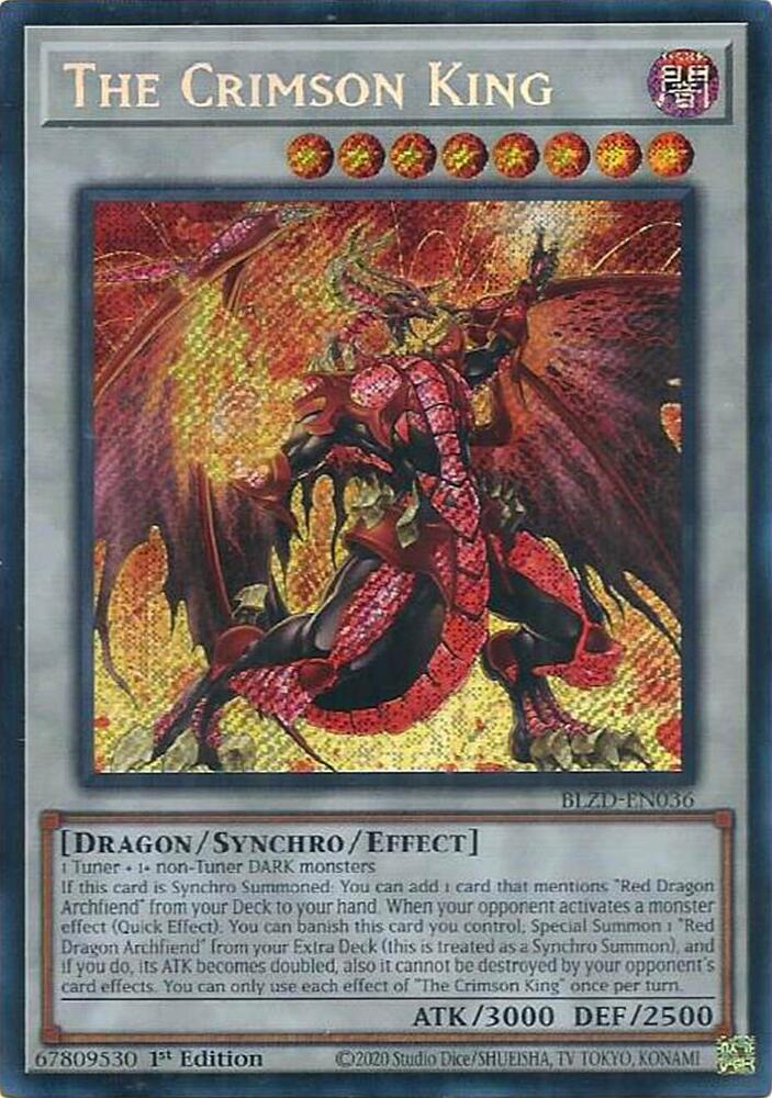 The Crimson King BLZD-EN036 card from Blazing Dominion